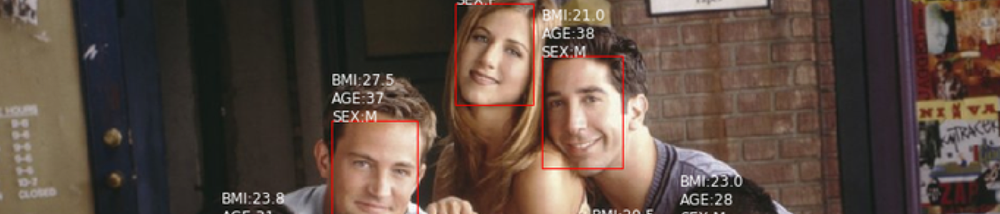 Detect faces and predict BMI, Age and Gender using Keras